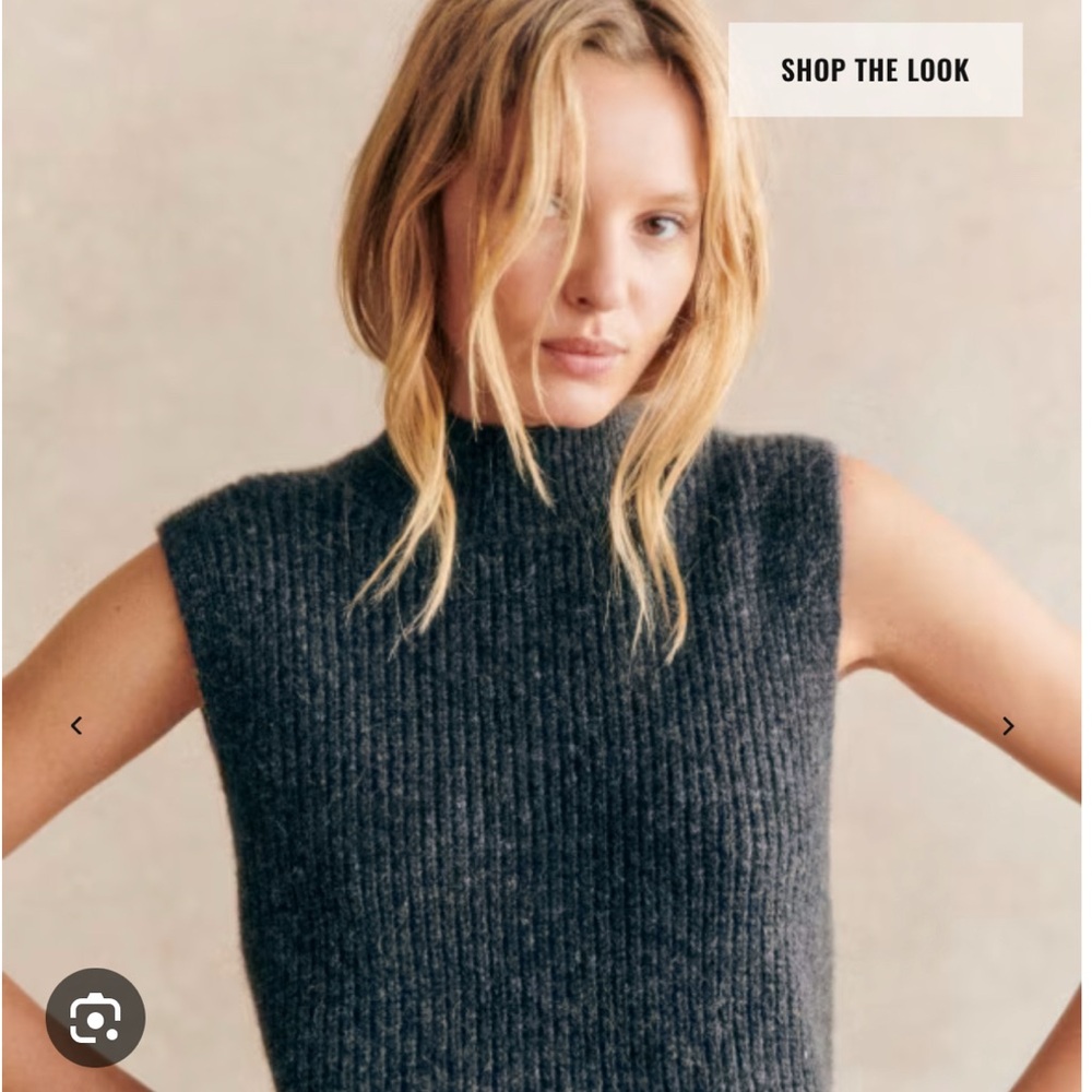 Sezane Charcoal Gustave Sweater